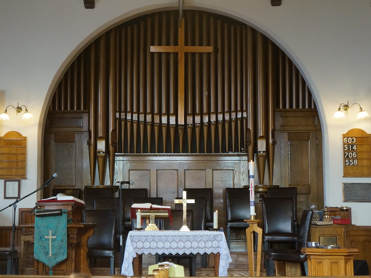 church interior altar