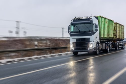 grain transport truck