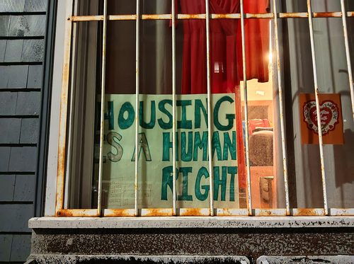 protest housing eviction