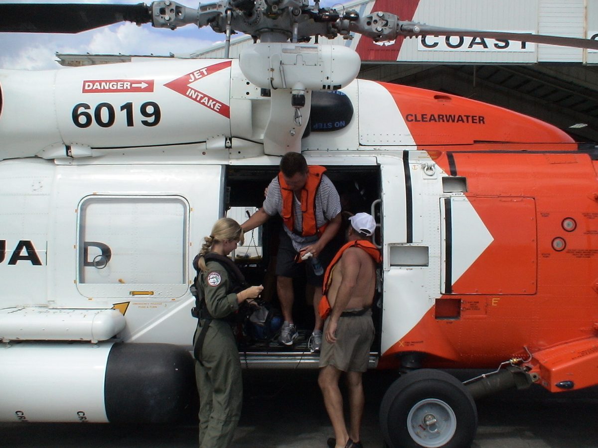capsized boat rescue