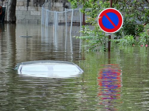 flooded street catalonia