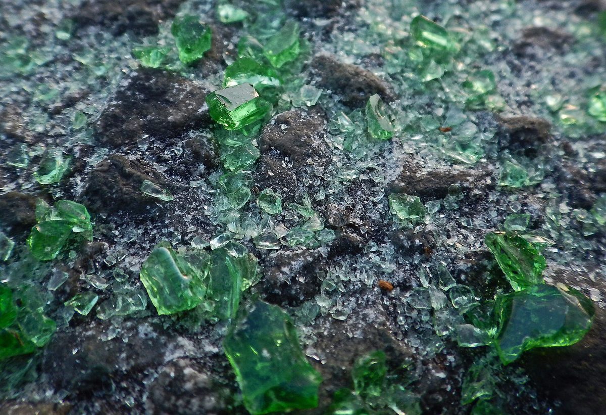 broken glass bottle
