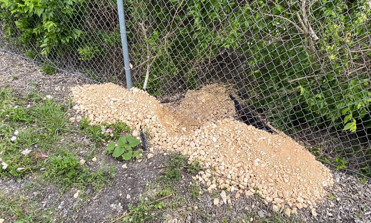 airport fence damage