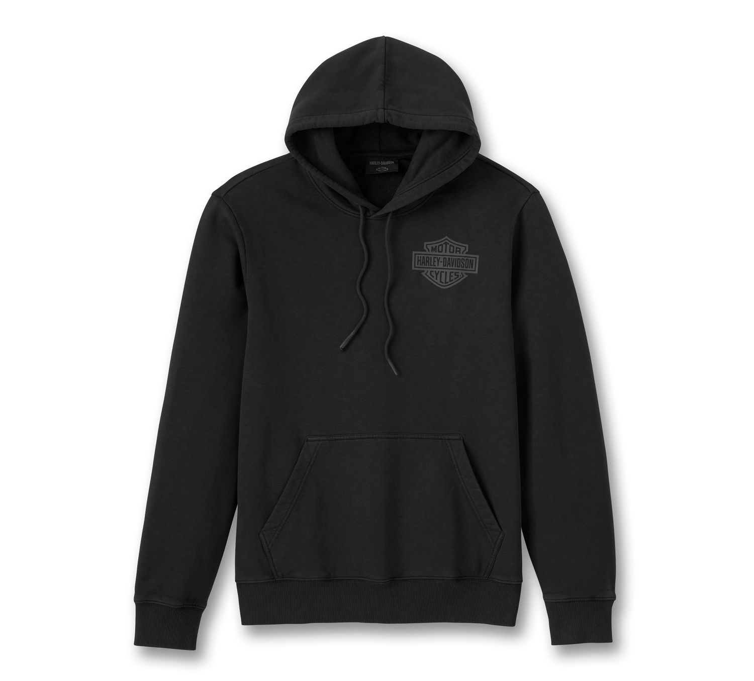 Męska Bluza z Kapturem Samotny Orzeł w Locie - Harley-Davidson Czarna