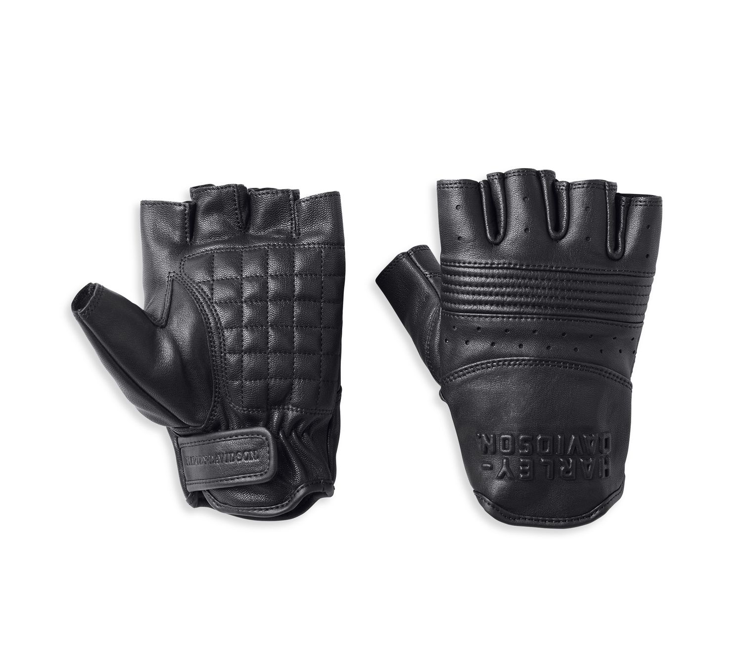 Męskie skórzane rękawiczki bez palców Oakbrook