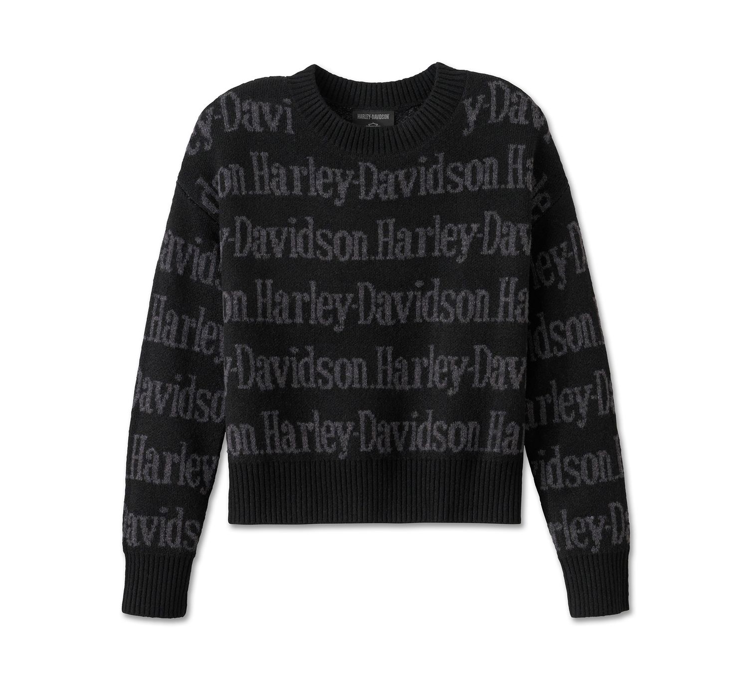 Damski Sweter z Powtarzającym się Wzorem Harley-Davidson