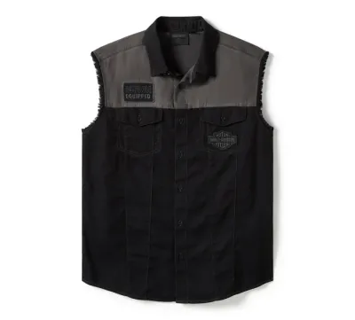 Męska kamizelka Iron Bond II Blowout - Colorblock - Harley Black & Asphalt