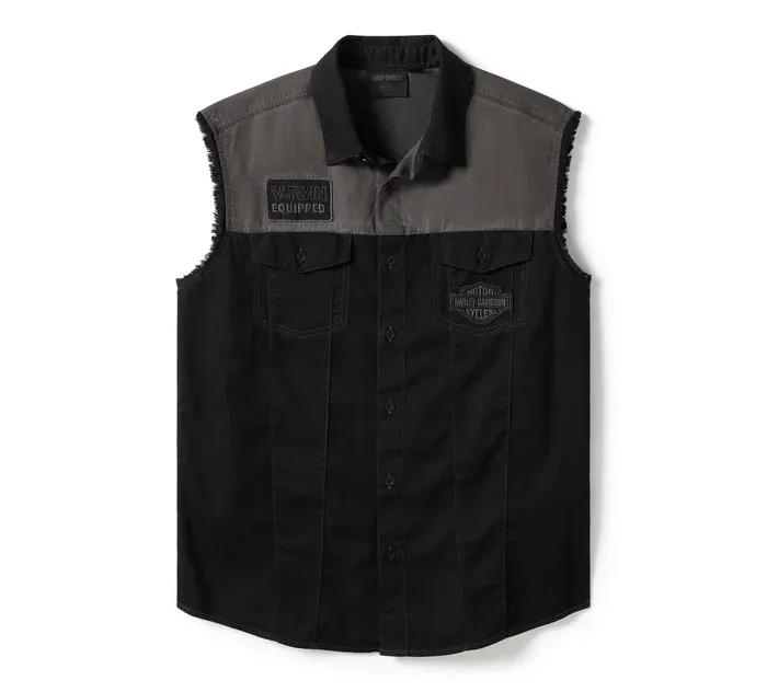 Męska kamizelka Iron Bond II Blowout - Colorblock - Harley Black & Asphalt