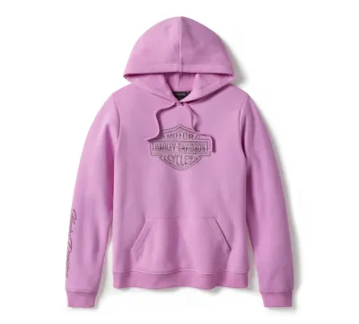 Damska bluza z kapturem Essential Bling Pullover Fleece - Orchidea