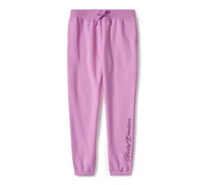 Damskie spodnie dresowe Essential Bling Fleece Jogger - Orchidea