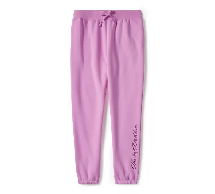 Damskie spodnie dresowe Essential Bling Fleece Jogger - Orchidea