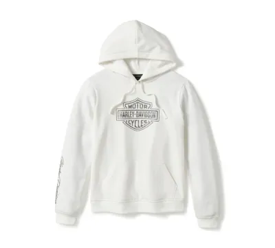 Damska bluza z kapturem Essential Bling Pullover Fleece - Cloud Dancer