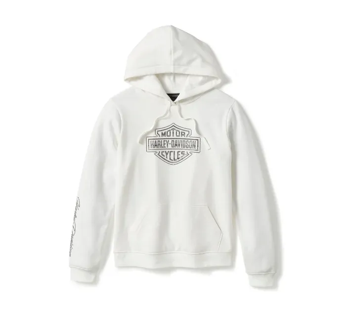 Damska bluza z kapturem Essential Bling Pullover Fleece - Cloud Dancer