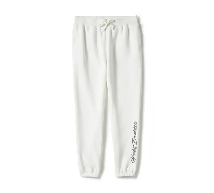Damskie spodnie dresowe Essential Bling Fleece Jogger - Cloud Dancer