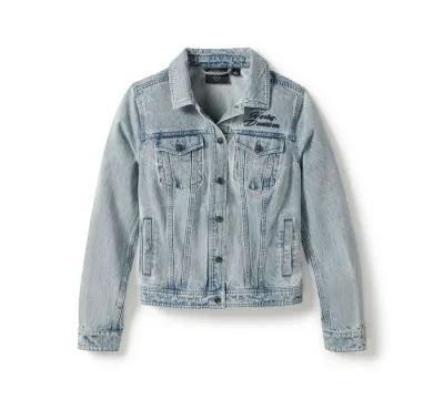 Damska kurtka jeansowa Rose & Thorn Bling