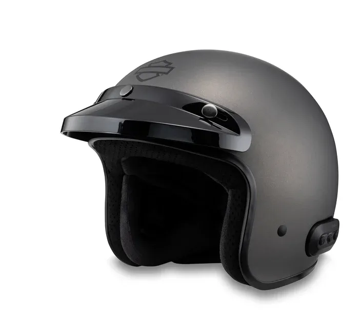 Kask Motocyklowy Fury N04 Bluetooth 3/4- Matte Silver
