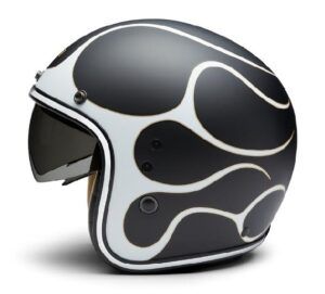 Kask Motocyklowy Sun Shield X 14 w płomienne wzory