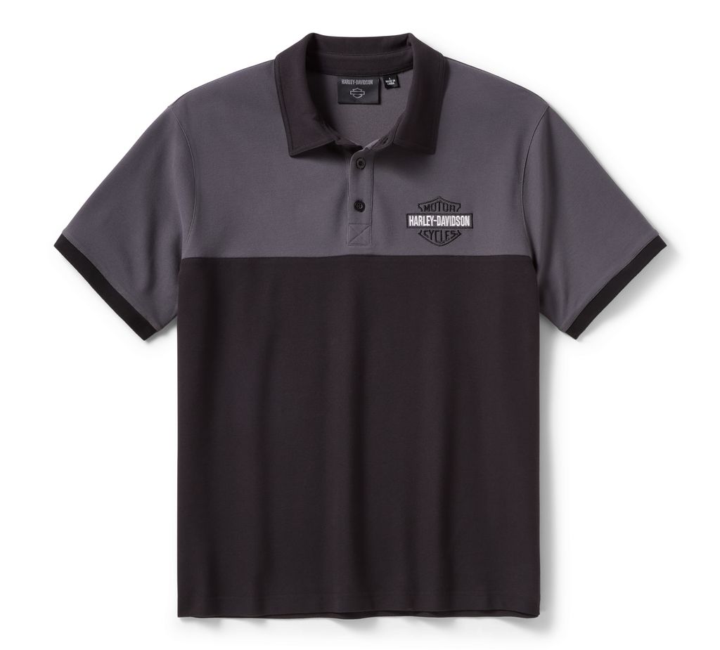 Męska koszulka polo Essential Bar & Shield Color Blocked Polo