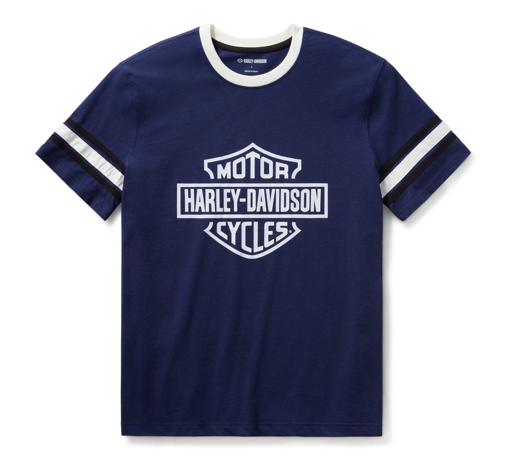 Męski T-Shirt Harley-Davidson H-D Essential Sleeve Stripe '03