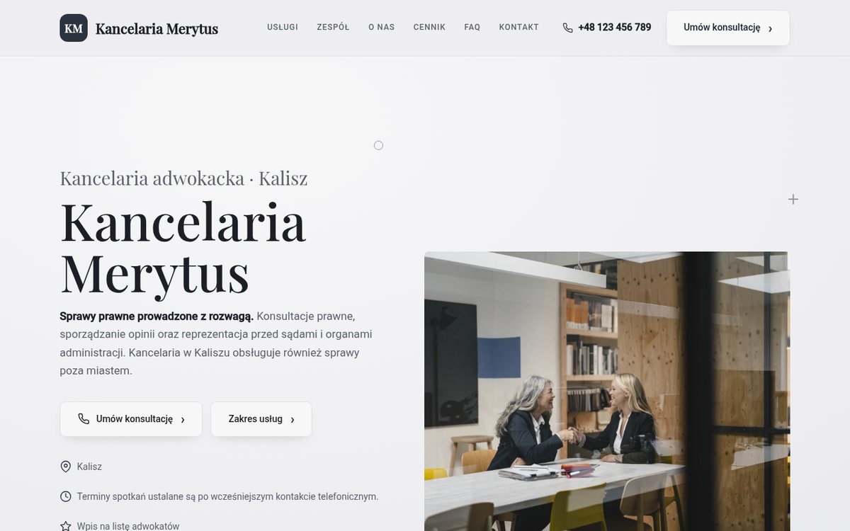 Strona: Kancelaria Merytus