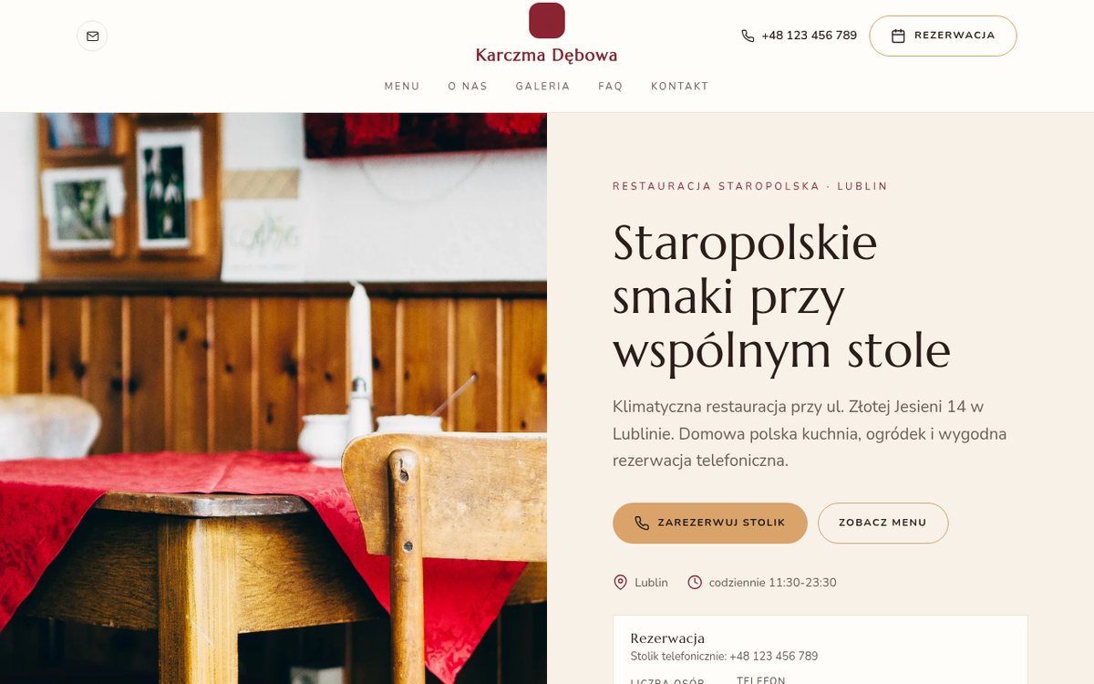 Strona: Karczma Dębowa