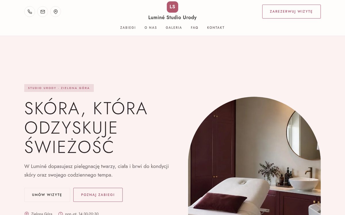Strona: Luminé Studio Urody